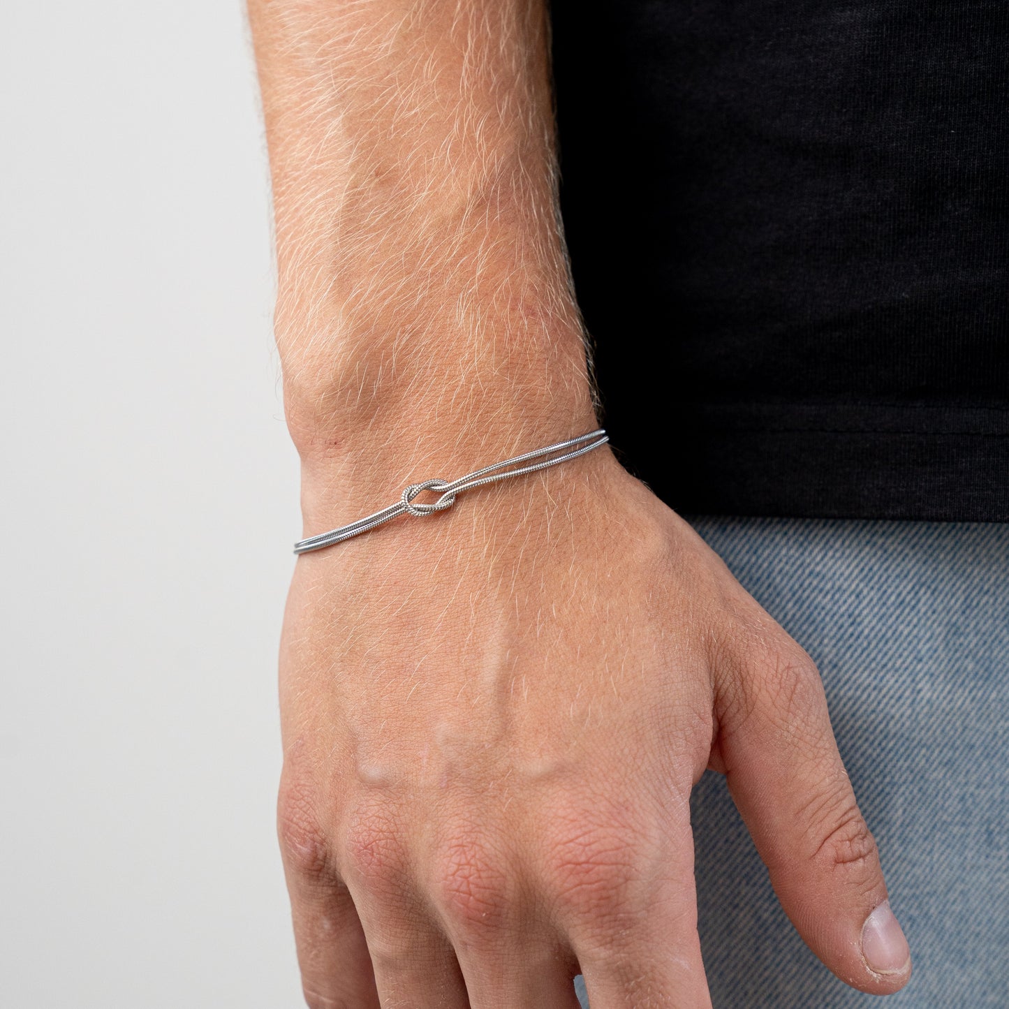 Bracciale infinito 1+1