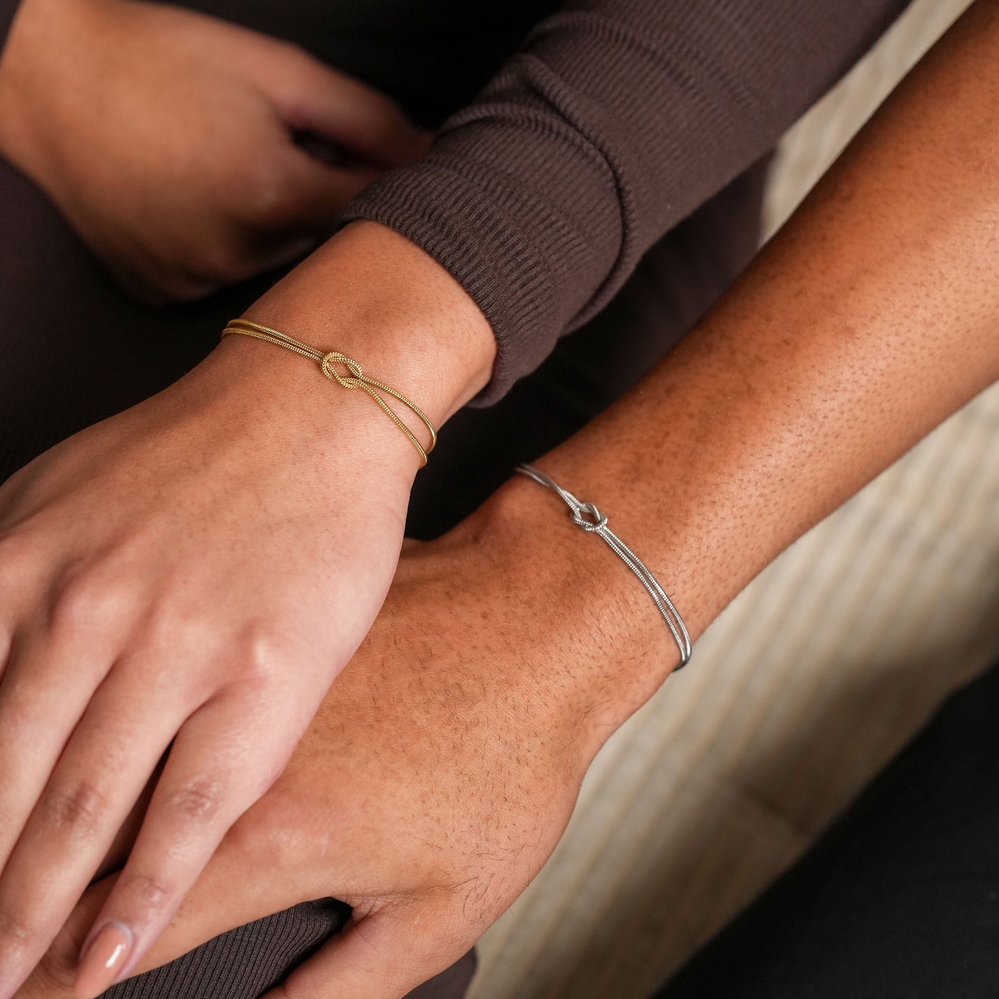 Bracciale infinito 1+1