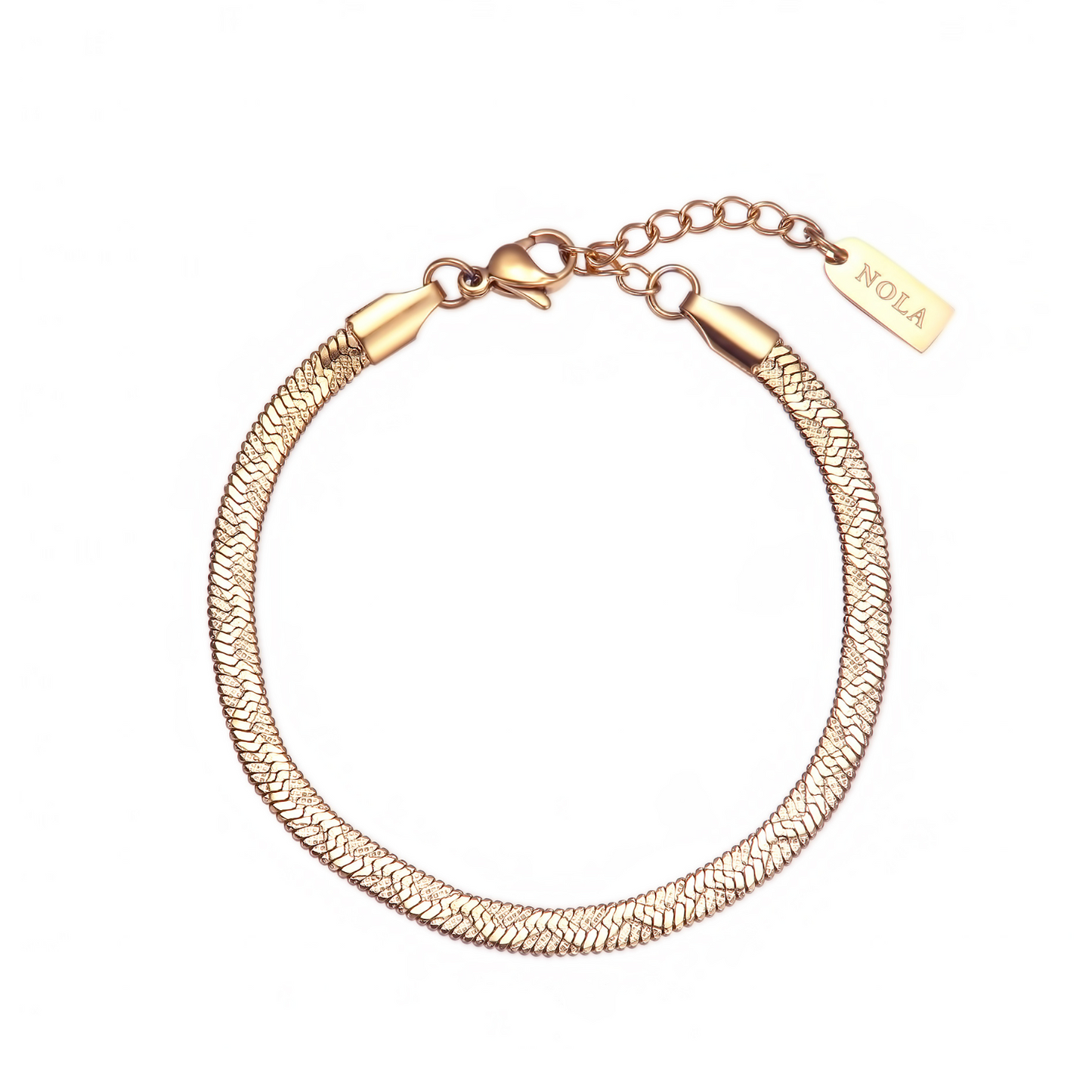 Bracciale Catena Piatta Serpente