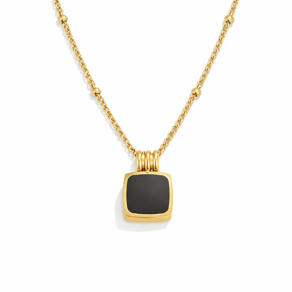 Collana Lucia con pendente nero