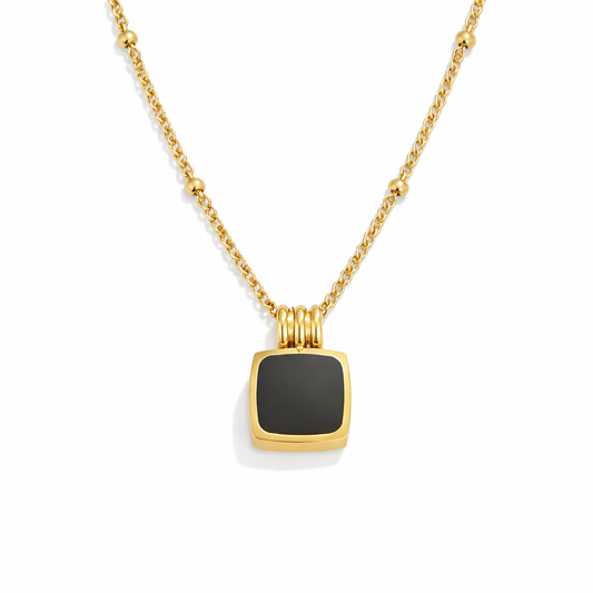 Collana Lucia con pendente nero