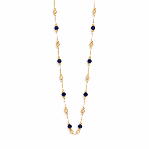 Collana Lulu con Perle di Pietra Midnight