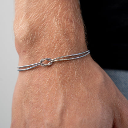 Bracciale infinito 1+1