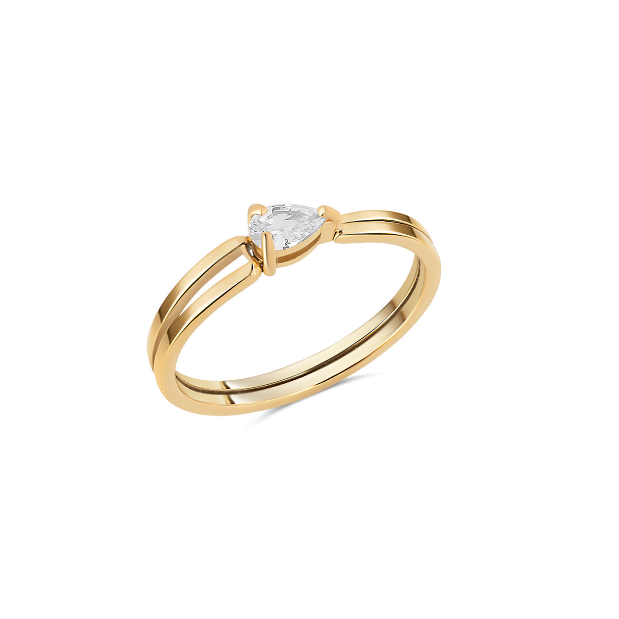 Anello Veya Placcato Oro