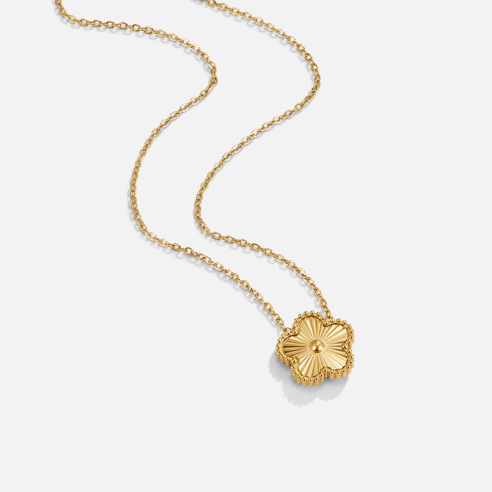 Collana trifoglio dorata