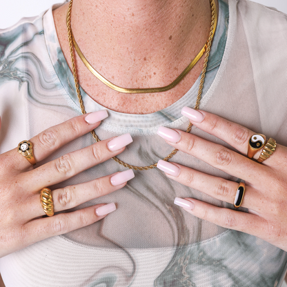 Anillo Croissant Chapado en Oro