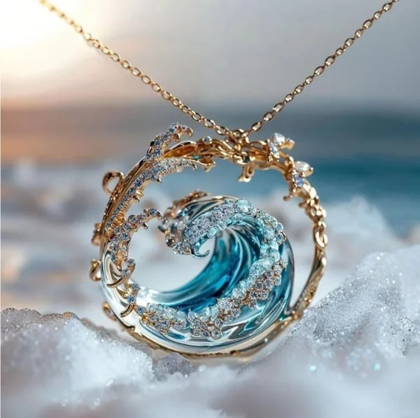 Aqua - Collana elegante dei giuramenti del mare