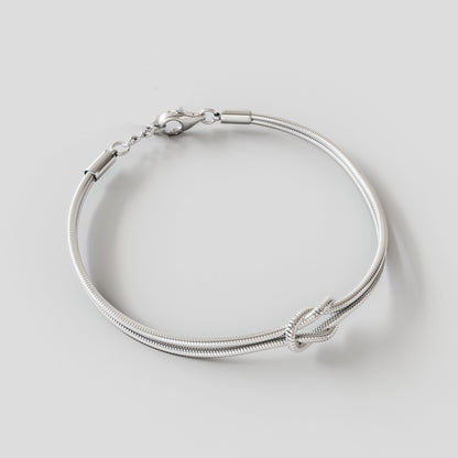 Bracciale infinito 1+1