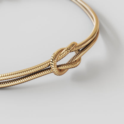 Bracciale infinito 1+1