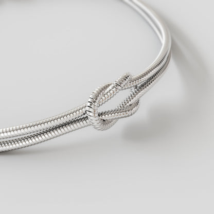 Bracciale infinito 1+1